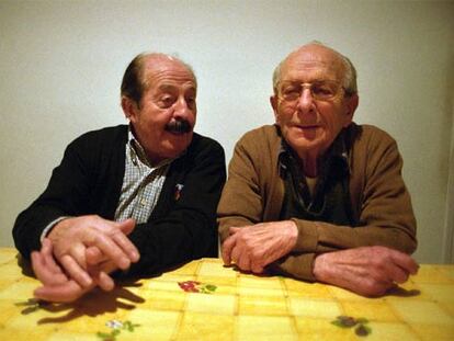 Enric Marco y Jaume Álvarez, ex prisioneros de Flossenbürg y Mauthausen.