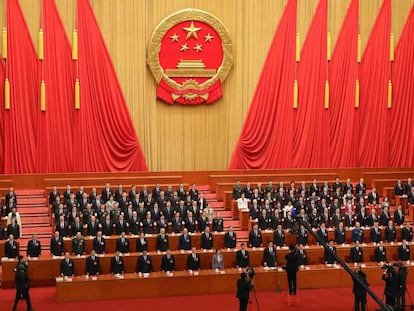 El presidente chino, Xi Jinping, en el Congreso Nacional del pueblo, el 15 de marzo de 2019.