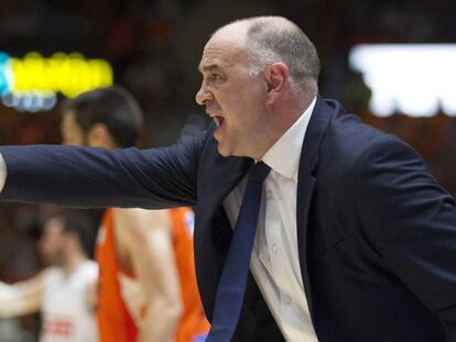 Pablo Laso, durante el encuentro.