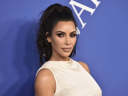 Kim Kardashian en la entrega de los premios CFDA, en junio en Nueva York.
