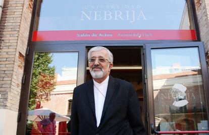 Ali Asghar Soltanieh, físico nuclear iraní, durante su visita a la Universidad Nebrija de Madrid.