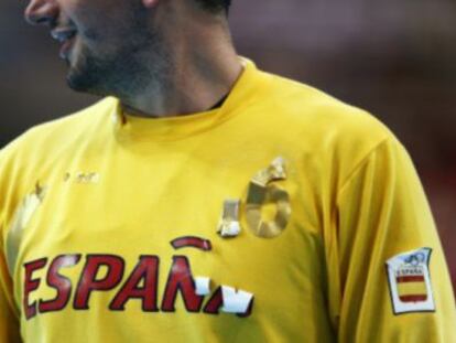 El portero Sterbik, de la selección española de Balonmano.