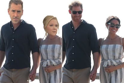 Amy Schumer 

A sabiendas de cómo es la humorista y actriz estadounidense, estaba claro que el anuncio de su primer bebé junto al chef Chris Fischer no iba a ser precisamente convencional. En 2018, aprovechando que apenas una semana antes el príncipe Harry y Meghan Markle habían anunciado que esperaban a su primer retoño, Schumer hizo lo propio, precisamente, trucando una foto de los duques de Sussex. A eso se le llama tener un gran sentido del humor. La noticia, además, no la dio en su propia cuenta de Instagram, sino que recurrió a la de su amiga periodista Jessica Yellin.