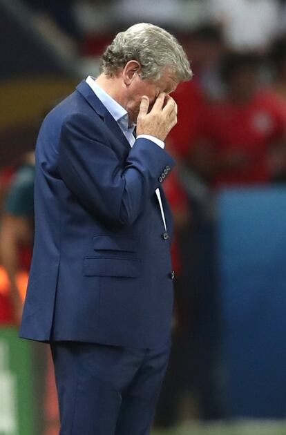La desolación de Roy Hodgson.