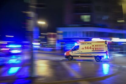 Una ambulancia en Viena el pasado miércoles.