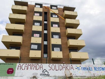 Edificio emblema de la PAH que ha vuelto a ser ocupado.