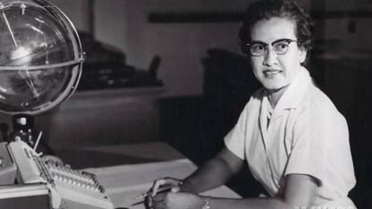 Katherine Johnson, na NASA, em 1966