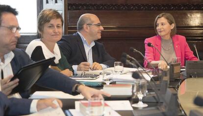 Carme Forcadell, presidint la Mesa del Parlament, aquest dimecres.