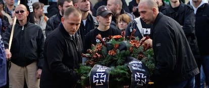 Homenaje a los soldados nazis ca&iacute;dos en la II Guerra Mundial.