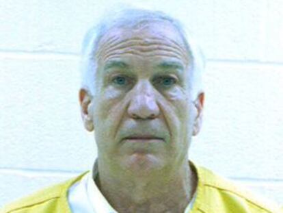 Condado de Bellefonte, que muestra al exentrenador asistente de fútbol americano de la Universidad de Penn State, Jerry Sandusky, quien fue condenado por abusos sexuales a niños