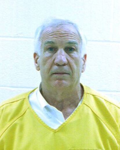 Condado de Bellefonte, que muestra al exentrenador asistente de fútbol americano de la Universidad de Penn State, Jerry Sandusky, quien fue condenado por abusos sexuales a niños