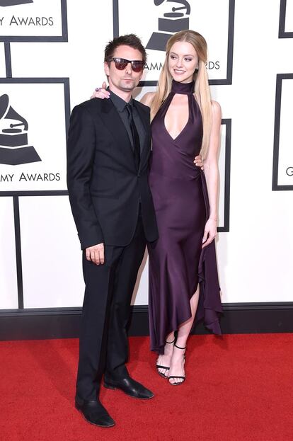 Matthew Bellamy de Muse y la modelo Elle Evans