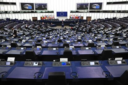 Pleno del Parlamento Europeo en Estrasburgo.