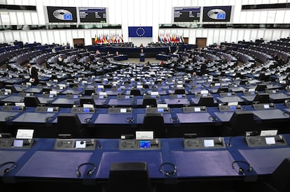 Pleno del Parlamento Europeo en Estrasburgo.