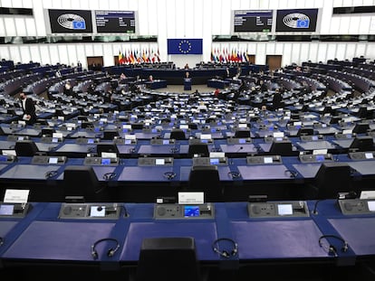 Pleno del Parlamento Europeo en Estrasburgo.