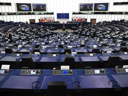 El pleno del Parlamento Europeo en Estrasburgo.