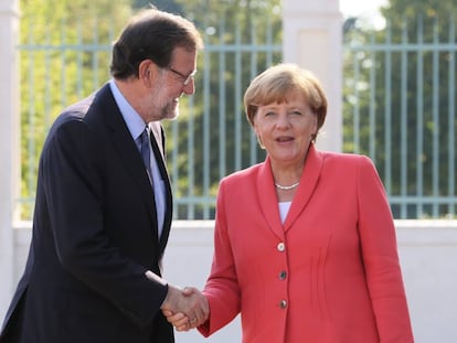 Mariano Rajoy y Angela Merke, en agosto de 2015.