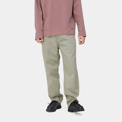 Carhartt pleated chino pants.