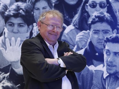 Adam Michnik, antes de recibir el premio.