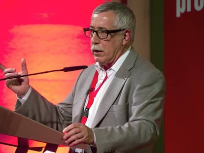 El secretario general de CCOO, Ignacio Fern&aacute;ndez Toxo, en un acto reciente