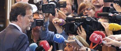 El expresidente del Gobierno Mariano Rajoy en junio de 2012, d&iacute;as despu&eacute;s de solicitar el rescate financiero.