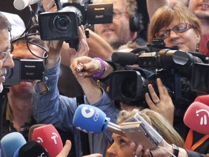 El expresidente del Gobierno Mariano Rajoy en junio de 2012, d&iacute;as despu&eacute;s de solicitar el rescate financiero.