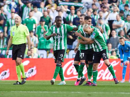 Sergio Canales of Real Betis celebrates a goal during the spanish league, La Liga Santander, football match played between Real Betis and Real Valladolid at Benito Villamarin stadium on February 18, 2023, in Sevilla, Spain.
AFP7 
18/02/2023 ONLY FOR USE IN SPAIN