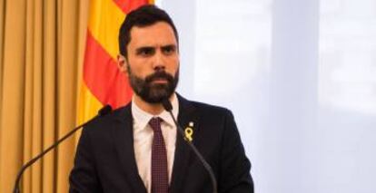 Catalan house speaker Roger Torrent.