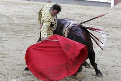 Enrique Ponce, ayer en Las Ventas.