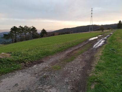 Zona de rastreo de la Guardia Civil en Gosolfre.