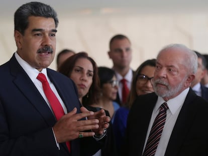 Nicolás Maduro y Lula da Silva, en una cumbre de Unasur.
