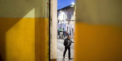 Calle del barrio de San Roque, en Quito.