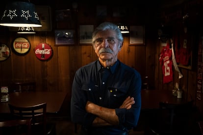 Benito Trevino, de 77 años, en un restaurante de su ciudad.