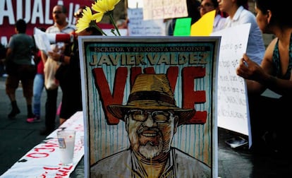 Un homenaje a Javier Valdez en Guadalajara.