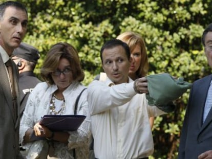Bretón, junto al juez, recrea el día en que desaparecieron sus hijos.