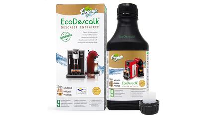 Este descalcificador, de la marca EcoDescalk y tamaño de 500 ml, es apta en cafeteras expreso, de filtro o de cápsula.