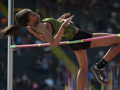 Vashti Cunningham, en una competición el verano pasado.