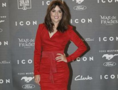 La actriz Adriana Ugarte, premiada como Mujer del Año.