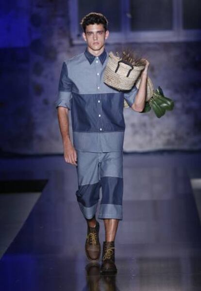 Una imagen de la propuesta de Daniel Rosa en 080 Barcelona Fashion.