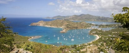 Vista de Antigua y Barbuda.