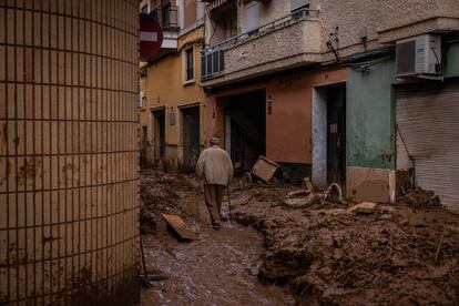 Centro de Paiporta, viernes 1 de noviembre de 2024.