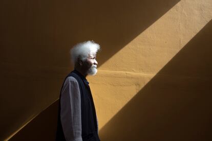 Retrato de Wole Soyinka en el Hay Festival 2022 en Querétaro, en septiembre.