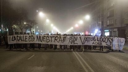 Protestas en el barrio burgalés de Gamonal, hace diez años.