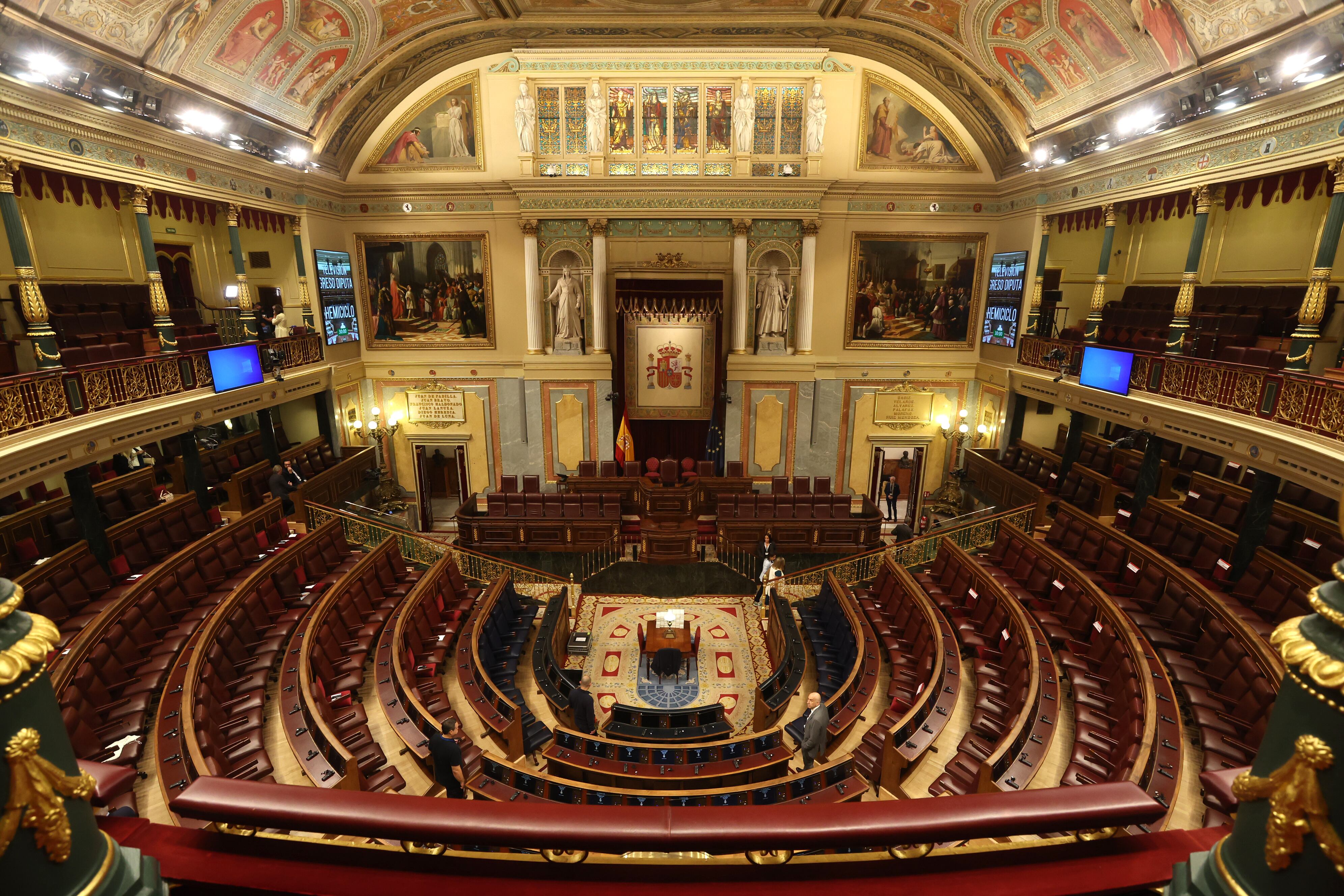 Vista general del hemiciclo del Congreso de los Diputados, en septiembre.