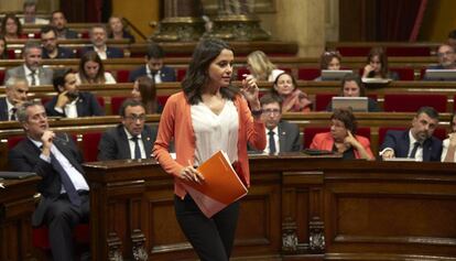 La l&iacute;der de la oposici&oacute;n, In&eacute;s Arrimadas (Ciudadanos)