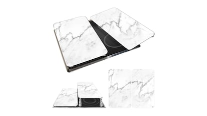 Placas protectoras para cocina sobre fondo blanco.