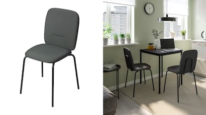 Otro ejemplo de silla de comedor barata para salones o comedores diversos. IKEA.