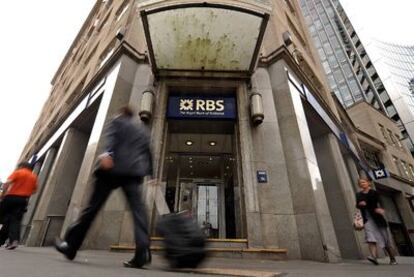 Oficina del Royal Bank of Scotland (RBS) en Londres.