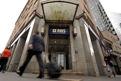 Oficina del Royal Bank of Scotland (RBS) en Londres.