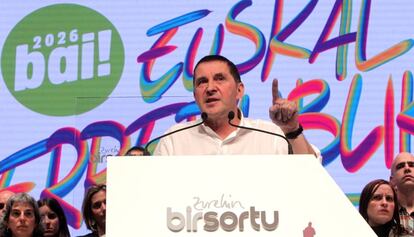 Arnaldo Otegi, l&iacute;der de Sortu, aquest cap de setmana.